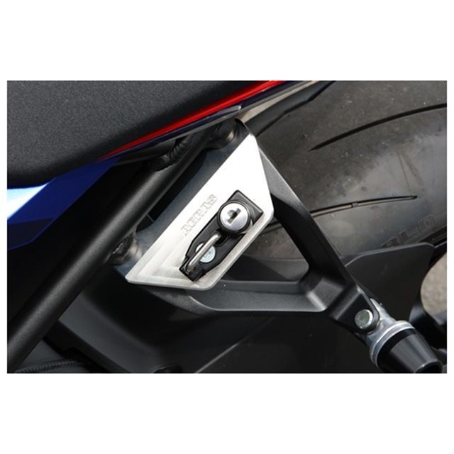 アグラス CBR1000RR-R ヘルメットホルダー アルミステー シルバー ヘルメットロック メッキ AGRAS バイクの通販は