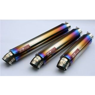 ケイツーテック 汎用 GPスタイル STDチタンサイレンサー 3ピース 50.8/P50（ステンレス/SUS304） 外径 φ100 筒長 520m…の通販は 26,953円
