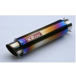 ケイツーテック 汎用 GPスタイル STDチタンサイレンサー M1 60.5/P60（ステンレス/SUS304） 外径 φ100 筒長 420mm …