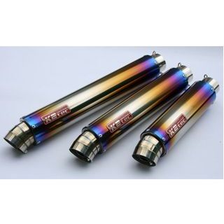 ケイツーテック 汎用 GPスタイル STDチタンサイレンサー M1 60.5/P50（ステンレス/SUS304） 外径 φ86 筒長 480mm K…