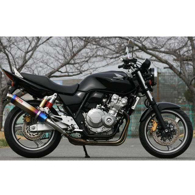CB400SF REVO 08～11年 NC42・ブラックステンメッシュブレーキホース