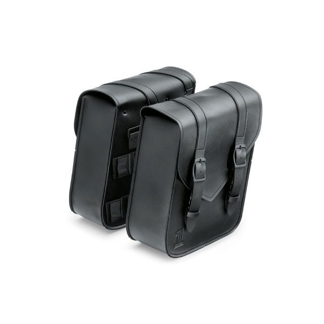 ハーレーダビッドソン ソフテイル Black Standard Line Compact Throw-Over Saddlebags HARLEY-…