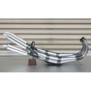 ケイツーテック 250SS/KH250 ストレートチャンバー TYPE-1【ミドル