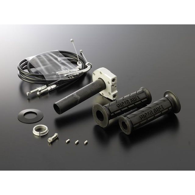アクティブ 汎用 汎用スロットルキット TYPE-2 巻取φ32 ホルダーカラー ブラック ワイヤー メッキ金具/700mm ACTIVE バイク