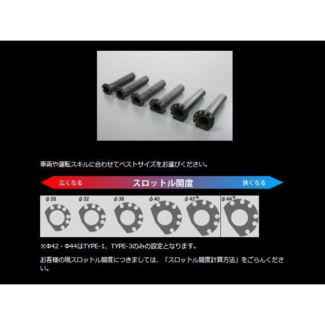 アクティブ 汎用 汎用スロットルキット TYPE-2 巻取φ32 ホルダーカラー ブラック ワイヤー メッキ金具/900mm ACTIVE_2