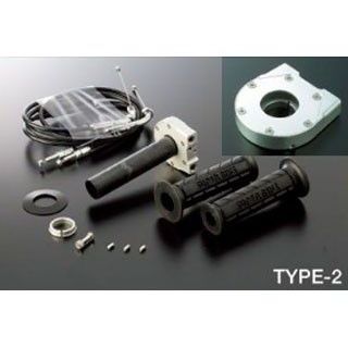 アクティブ GSX-R1100 GSX1300R隼 車種専用スロットルキット TYPE-2 ホルダーカラー シルバー 巻取径 φ36 ACTIVE …の通販は