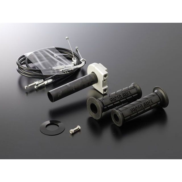 アクティブ 汎用 TMRキャブレター専用スロットルキット TYPE-1 巻取φ40 ホルダーカラー シルバー ワイヤー メッキ金具/800mm AC…