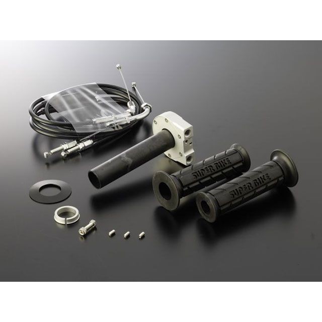 アクティブ 汎用 TMRキャブレター専用スロットルキット TYPE-2 巻取φ28 ホルダーカラー ガンメタ ワイヤー メッキ金具/1050mm A…の通販はハンドル周り