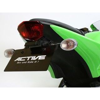 アクティブ NINJA250R フェンダーレスキット（ブラック） LEDナンバー灯付き ACTIVE バイク