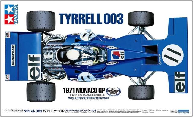 TAMIYA タミヤ 1/12 タイレル 003 1971 モナコGP プラモデル 12054_2