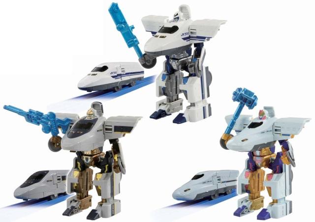 プラレール 新幹線うつり変わりロボ シンカリオン DXS10 シンカリオン トリニティー 3両組みあわせる仕かける