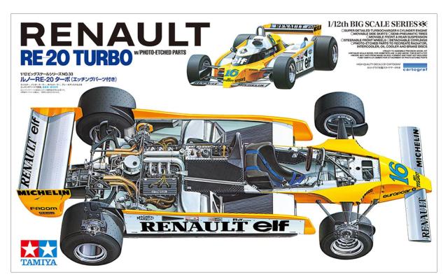 TAMIYA タミヤ 1/12 ルノー RE-20 ターボ エッチングパーツ付 プラモデル 12033