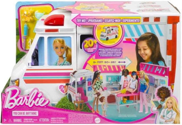 Barbie バービーとおしごと！きゅうきゅうしゃのおいしゃさんセット（ライト＆サウンド）