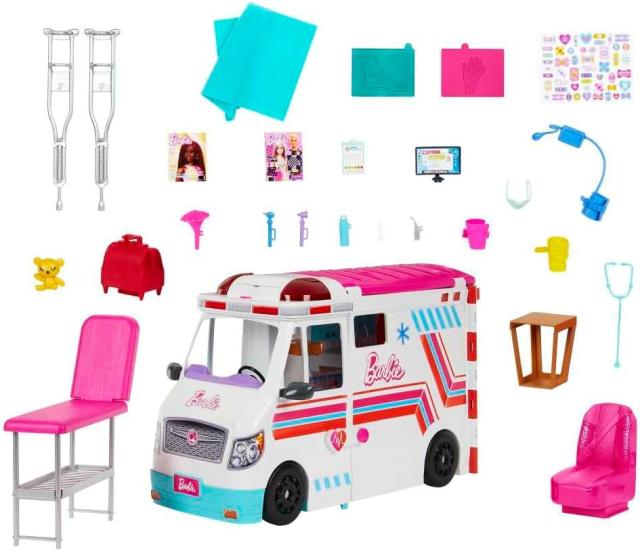 Barbie バービーとおしごと！きゅうきゅうしゃのおいしゃさんセット（ライト＆サウンド）_1
