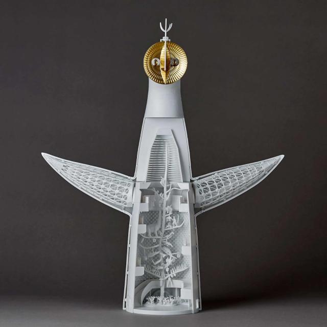 海洋堂 【送料無料】 海洋堂 ARTPLA 1/200 太陽の塔 未組立プラモデル 岡本