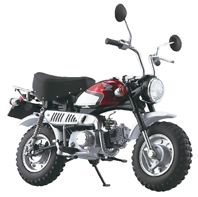 AOSHIMA スカイネット 1/12 完成品バイク Honda モンキー・スペシャル シャスタホワイト