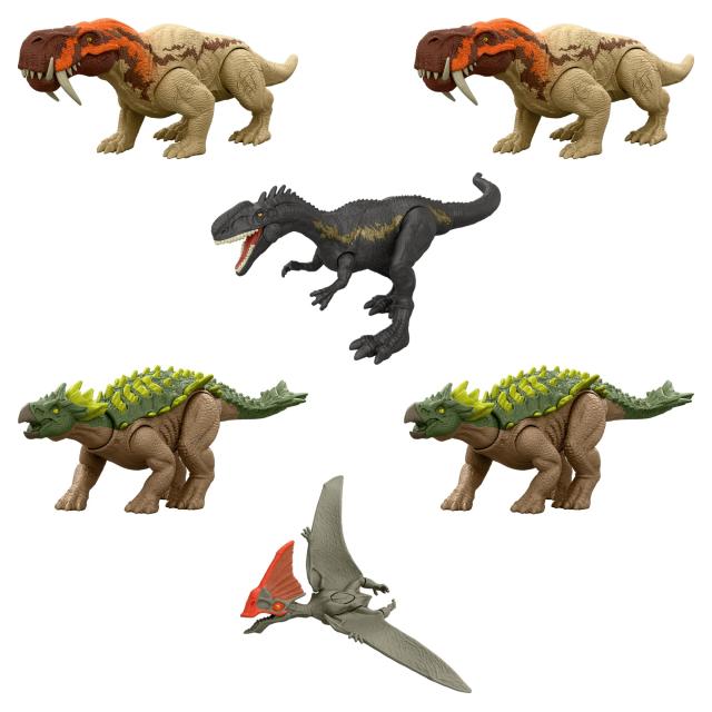 JURASSIC WORLD 追撃アタック！アソート 恐竜フィギュア 6体 BOXセット