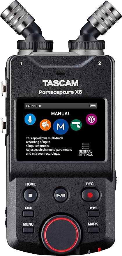 TASCAM(タスカム) Portacapture X6 32bitフロート 96kHz(ハイレゾ) 6トラックポータブルレコーダー ポッドキャスト  USBマイク Youtube AS｜au PAY マーケット