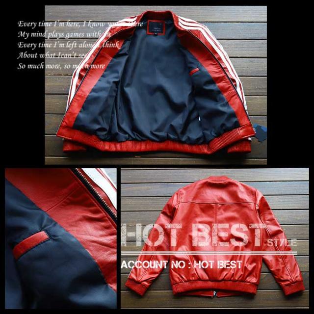 最上級羊革・アームライン スタジャン ライダース イタリアンレザー 本