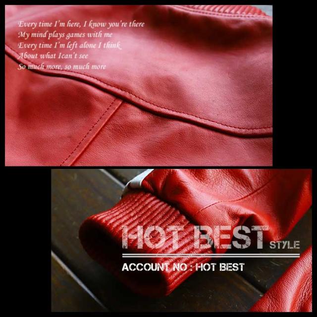 最上級羊革・アームライン スタジャン ライダース イタリアンレザー 本