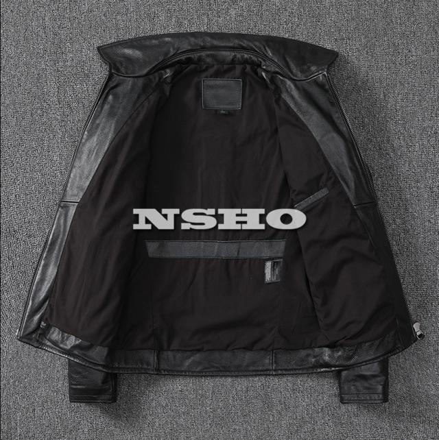 上質 カウハイド メンズ 革ジャン 50s パテッド ライダース レザー