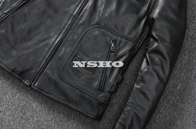 上質 革ジャン カウハイド メンズ レア色 スタンダードスタイル レザー