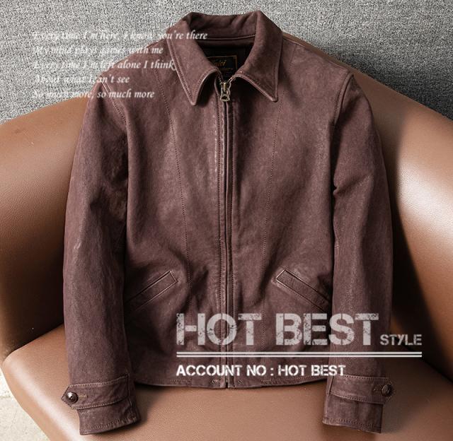 上質　メンズ　レザー　ジャケット  シープスキン　羊革　ミニマムスタイル シングルライダース  ヴィンテージ加工