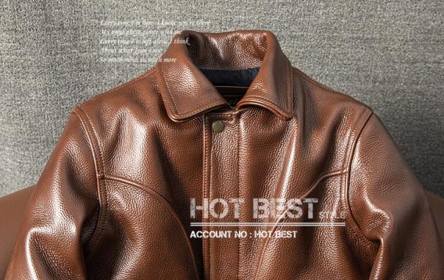上質　メンズ　レザー　ジャケット 牛革 カウハイド　1.5mm  アウトロースタイル  シングルライダース