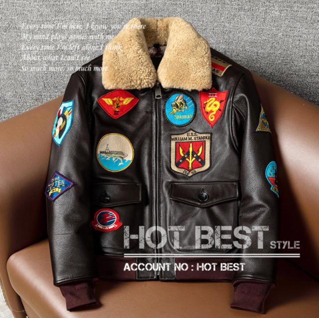 上質 メンズ レザー ジャケット 牛革 カウハイド TYPE G1 トップガン