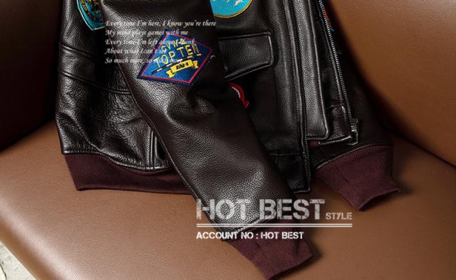 上質 メンズ レザー ジャケット 牛革 カウハイド TYPE G1 トップガン