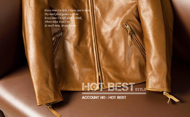 上質 メンズ レザー ジャケット 牛革 カウハイド レア色 アウトロー