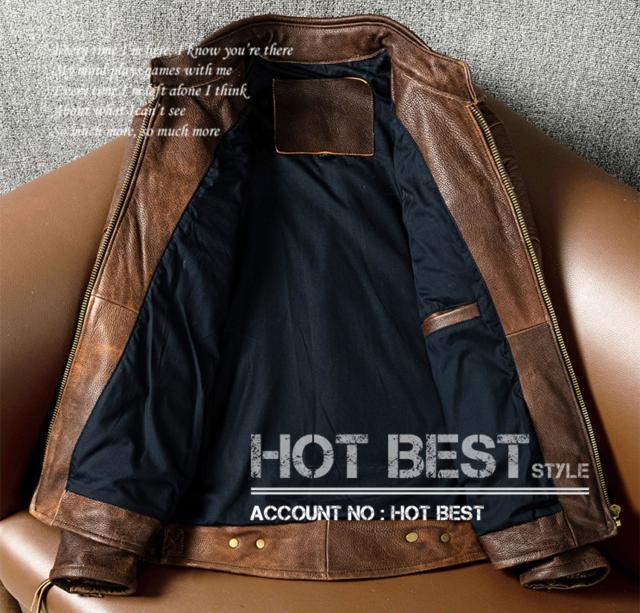 上質革ジャン メンズ　カウハイド 50年代　パテッド　ヴィンテージ加工　アビエイタースタイル　ライダース　レザージャケット　牛革 上質革ジャン メンズ カウハイド 50年代 パテッド ヴィンテージ加工