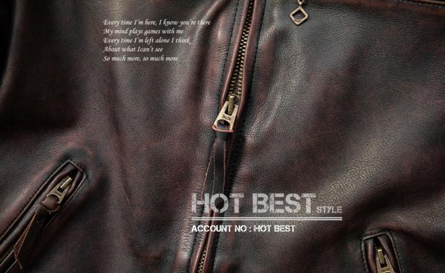 上質革ジャン メンズ ホースハイド 馬革 アウトロースタイル シングル