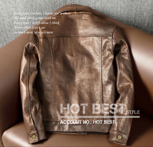 上質革ジャン メンズ　カウハイド セカンドタイプ Gジャン ライダース レザージャケット  507 2nd Type オイルレザー 牛革の通販は