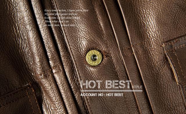 上質革ジャン メンズ　カウハイド セカンドタイプ Gジャン ライダース レザージャケット  507 2nd Type オイルレザー 牛革の通販は