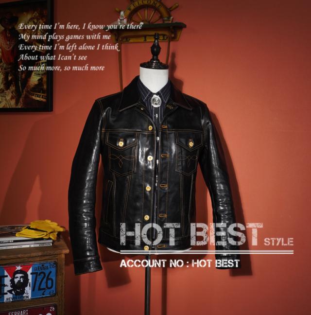 1.3mm ホースハイド メンズ セカンドタイプ Gジャン 革ジャン ライダース レザージャケット 507 2nd Type オイルレザー 馬革