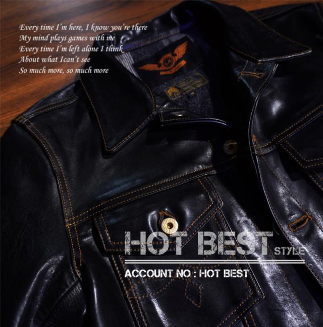 1.3mm ホースハイド メンズ セカンドタイプ Gジャン 革ジャン ライダース レザージャケット 507 2nd Type オイルレザー 馬革