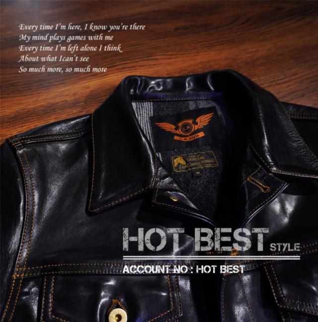 1.3mm ホースハイド メンズ セカンドタイプ Gジャン 革ジャン ライダース レザージャケット 507 2nd Type オイルレザー 馬革