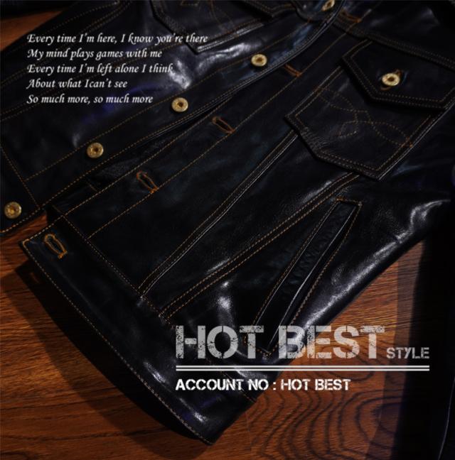 1.3mm ホースハイド メンズ セカンドタイプ Gジャン 革ジャン ライダース レザージャケット 507 2nd Type オイルレザー 馬革