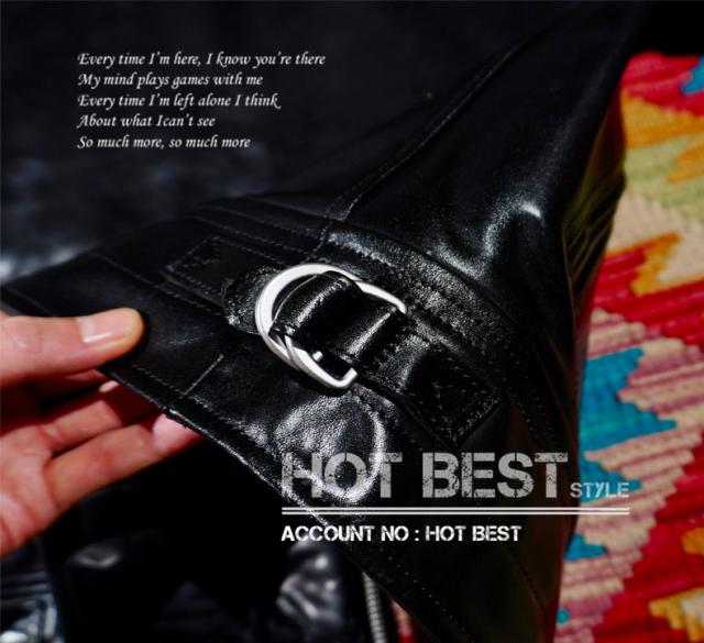 レア 1.5mm  黒芯ホースハイド 30年代 トラッカースタイル メンズ 革ジャン シングル ライダース レザージャケット 馬革