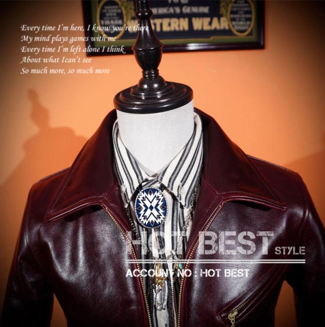 1.3mm ホースハイド 30年代 トラッカースタイル メンズ 革ジャン シングルライダース オイルワックス レザージャケット 馬革