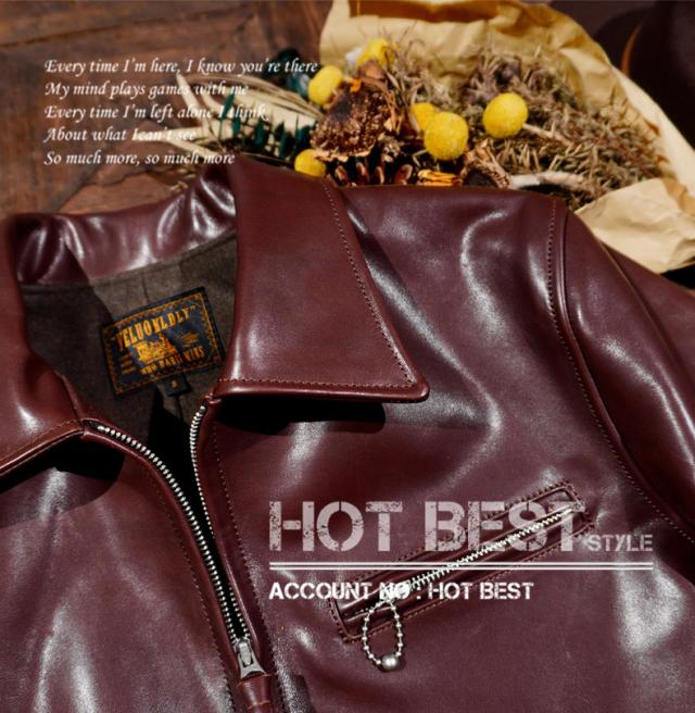 1.3mm ホースハイド 30年代 トラッカースタイル メンズ 革ジャン シングルライダース オイルワックス レザージャケット 馬革