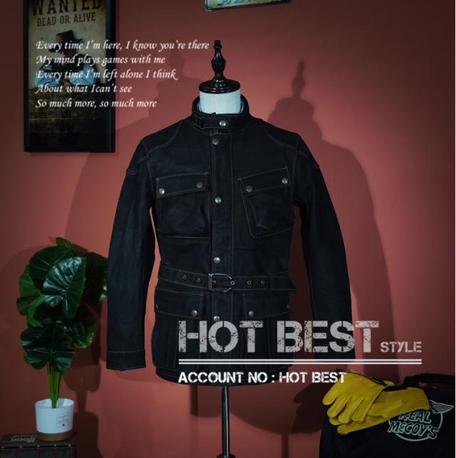 カウハイド 復刻50年代 スタイル メンズ 革ジャン サファリジャケット イタリアンレザー 牛革