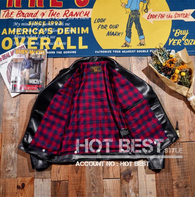 1.3mm 黒芯カウハイド 50年代 ダブルライダース レザージャケット Dポケット タンニンなめし ピグメント J-24タイプ 牛革