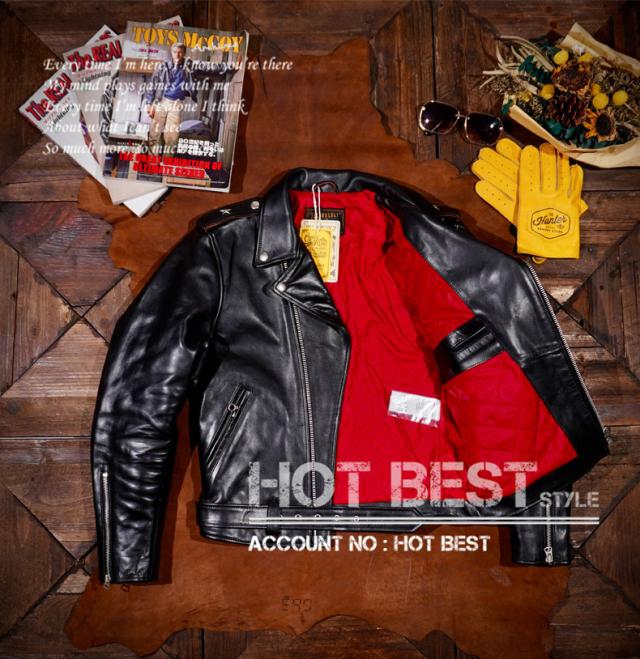 茶芯ホースハイド スタンダードスタイル メンズ 革ジャン ダブルライダース レザージャケット タンニンなめし 染料仕上げ 馬革 茶芯ホースハイド スタンダードスタイル メンズ 革ジャン ダブル