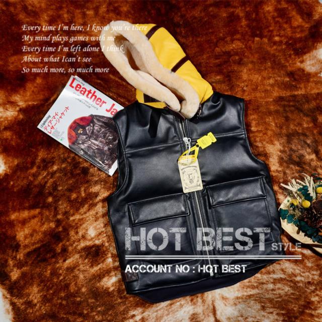 シープスキン ダウンレザーベスト レザーダウンジャケット 皮ベスト イタリアンレザー ラム 羊革