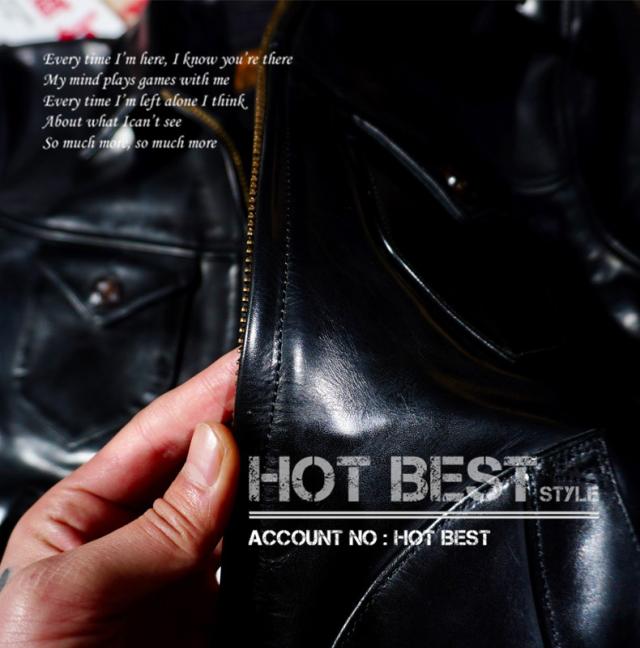 1.5mm 黒芯ホースハイド 30年代スタイル メンズ 革ジャン シングルライダース レザージャケット トスカーナ植物鞣し革 馬革