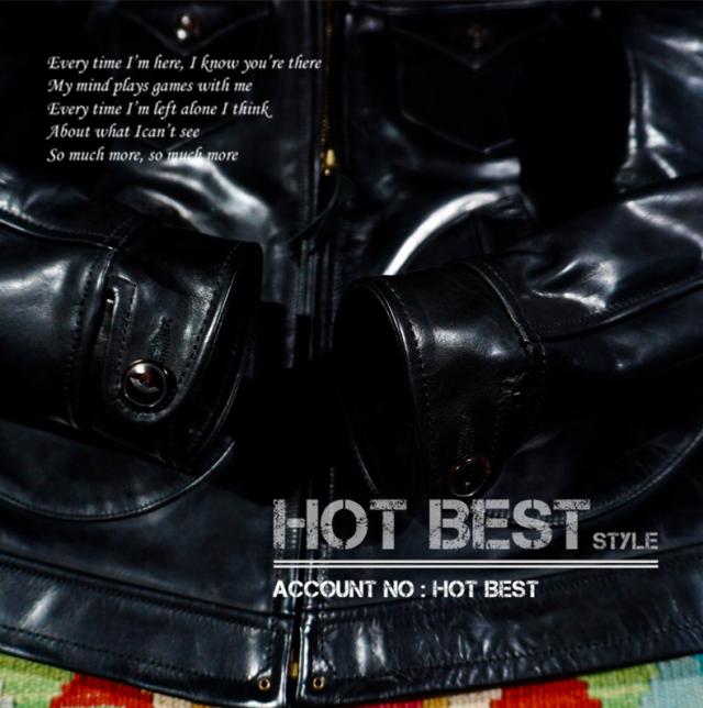 1.5mm 黒芯ホースハイド 30年代スタイル メンズ 革ジャン シングルライダース レザージャケット トスカーナ植物鞣し革 馬革