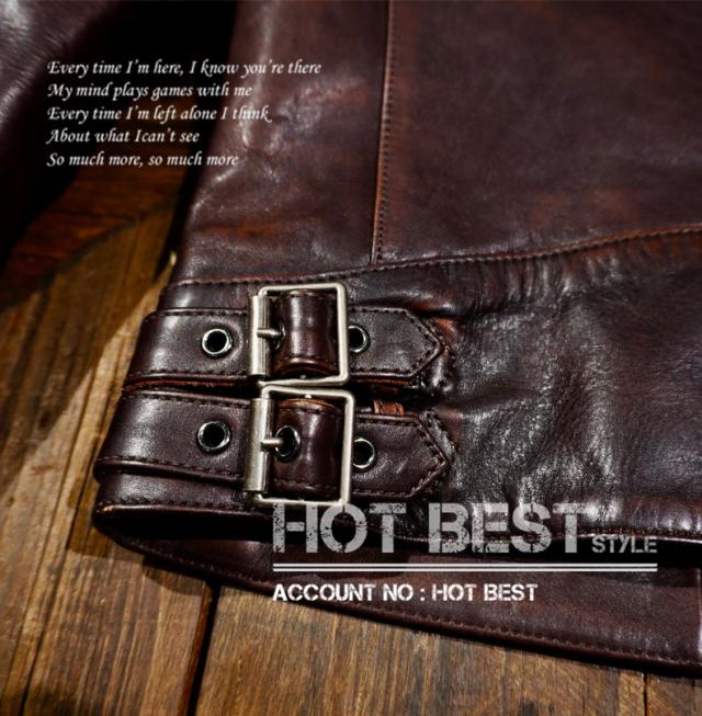 1.3mm 茶芯カウハイド 50s パテッド シングルライダース メンズ 革ジャン レザージャケットPADDED 牛革