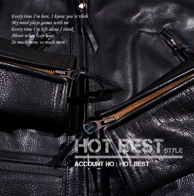 最高級 1.4mm カウハイド 復刻30年代スタイル メンズ 革ジャン シングルライダース レザージャケット ベジタブルタンニンなめし 牛革